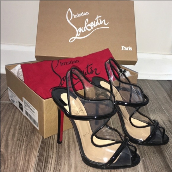 Christian Louboutin Aqua Ronda Patent Sandals 39.5 - Picture 3 of 4